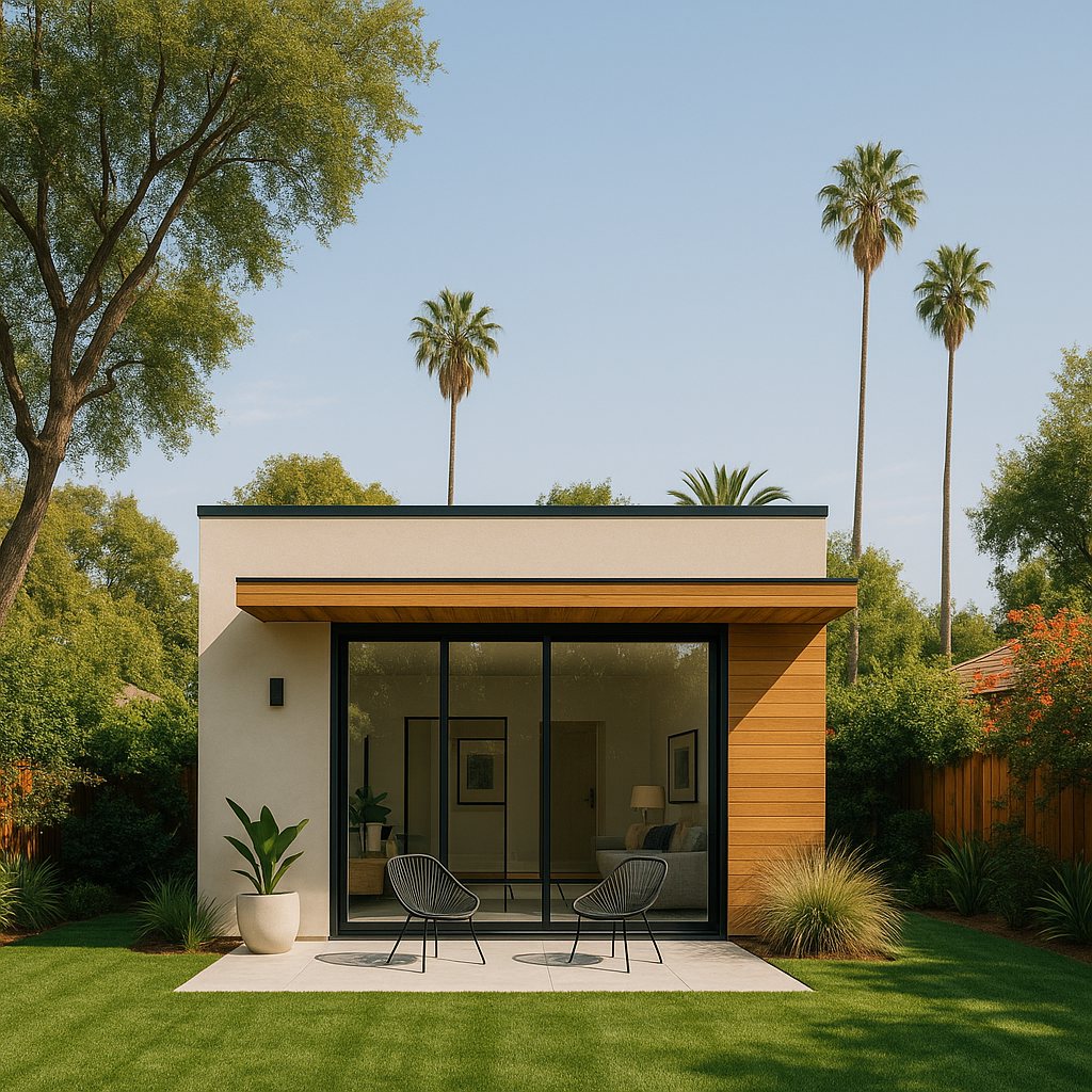 Modern ADU in Los Angeles backyard